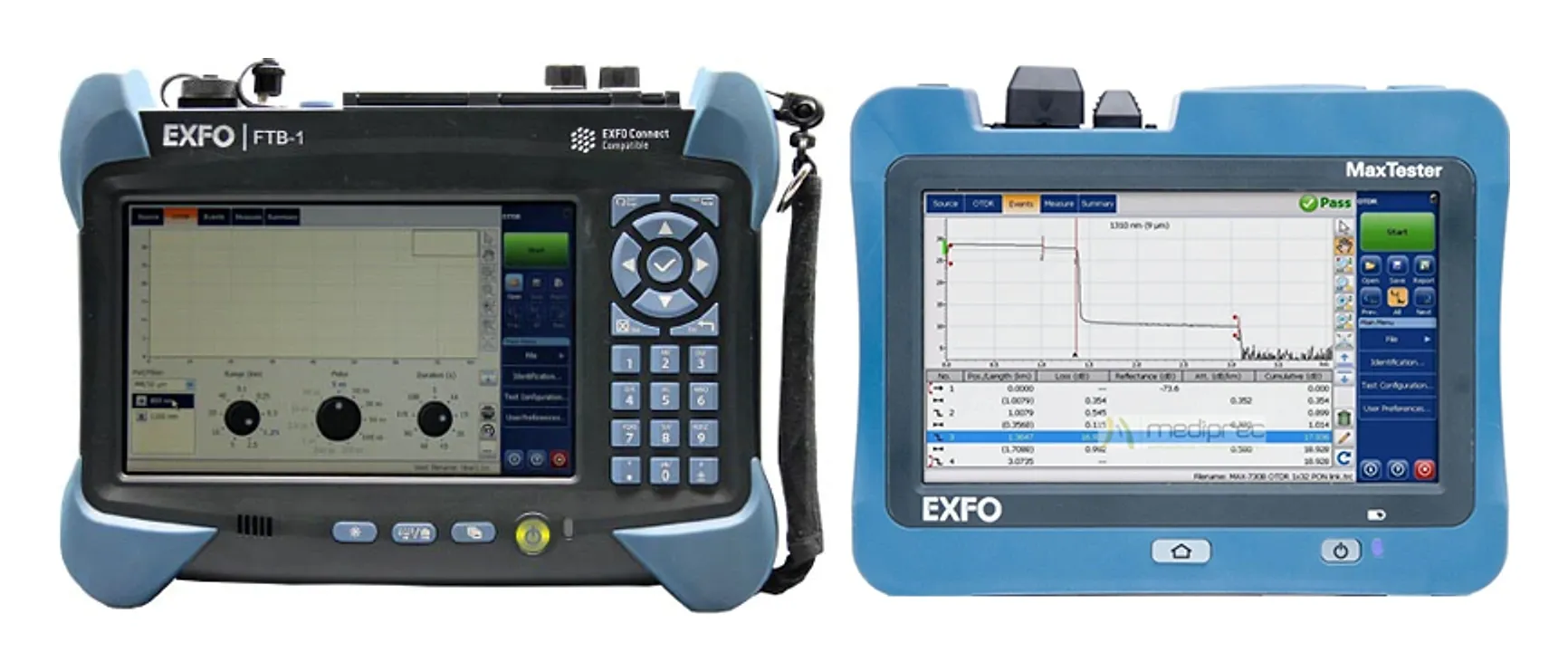 OTDR EXFO FTB-1 y OTDR portátil AFL